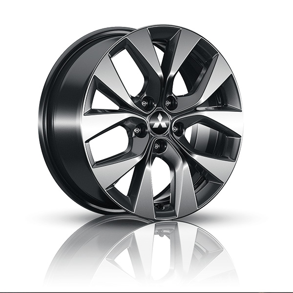 Lichtmetalen velg 17 inch, 5-spaaks grijs Diamond Cut | Mitsubishi
